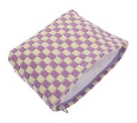 Large Cosmetic Bag Knitting Fabric Washable Zipper Pouch for Women