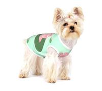 Large Cotton Dog T-Shirt/Lotus Flowers Waiting to Bloom Print Pet Vest Soft Breathable Sleeveless Tank Top Cat Clothes, for Small Medium