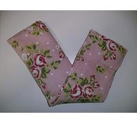 Large Cotton Powder Pink/Pink Rose Wheat Bag - with Lavender