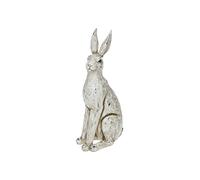 Large Country Cream Sitting Hare Ornament