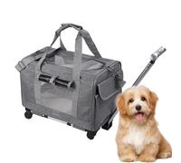Large Cout, Dog Travel Bag, Large Landslide, Dog Chien with Removable Zips, Cat Bat, Transport Strap, Cat Cages Approved by Air Companies