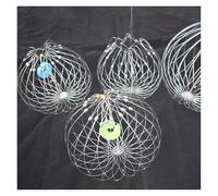 Large Crab Trap, Heavy Duty Shrinkable Collapsible Fishing Cage for Crab Shrimp Lobster, Big Size Underwater Net with Strong Rope for Saltwater Freshwater Fishing(80cm)