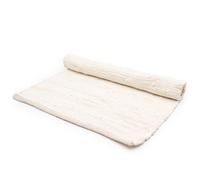 Large Cream Indian Handloom Cotton Rug - Soft, Durable & Elegant