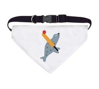 Large 'Cricket For Mr Seal' Dog/Cat/Pet Bandana (PD00057528)