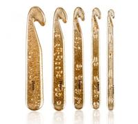 Large Crochet Hooks Set 12mm 15mm 18mm 20mm 25mm, Ergonomic Jumbo Crochet Hook for Chunky Yarn, Crystal Clear Plastic Knitting Needles for Beginners, Perfect for Blanket Rug and Shawl