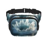 Large crystal Printed multifunctional waist bag, unisex trendy messenger bag, travel sports storage bag