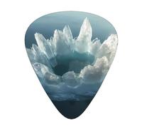 Large crystal Printed pick set - 12 pieces, thin, medium and thick guitar picks, suitable for guitar, bass, electric guitar and ukulele