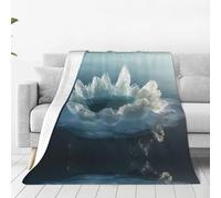 Large Crystal Ultra-Soft Flannel Blanket - Home Sofa Blanket, nap Blanket, Camping Picnic mat - 40"x30"