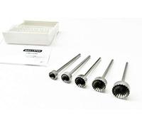 Large Cup Bur Set 3/32" Shank Fig 77b Concave Cutter Fraise 5PC Assortment 6mm to 10mm Swiss Made