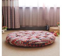Large Cushion Round Seat Pad for Dining Home,Thick Large Floor Cushion Soft Meditation Yoga Seat Cushions Pad Mat for Indoor Living Room Bedroom Patio (E,45 * 45cm)