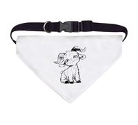 Large 'Cute Baby Goat Sitting' Dog/Cat/Pet Bandana (PD00064790)