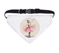Large 'Cute Ballerina Dancer' Dog/Cat/Pet Bandana (PD00064402)