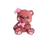 Large Cute Edible Sugar Fondant 3D Teddy Bear- 7cm, Handmade Figure, Girl's Birthday, Baby Shower, Baptism, Naming, Christening Etc Cake Topper/Decoration