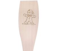 Large 'Cute Gingerbread Man with Christmas Hat' Wooden Cooking Spatula (SA00024269)
