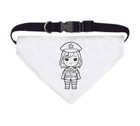 Large 'Cute Police Constable' Dog/Cat/Pet Bandana (PD00058136)