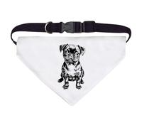 Large 'Cute Pug Puppy' Dog/Cat/Pet Bandana (PD00058930)