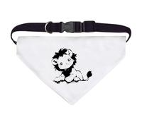 Large 'Cute Sketchy Lion ' Dog/Cat/Pet Bandana (PD00064756)