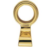 Large Cylinder Latch Pull - Night Latch Door Handle - 76 x 45mm - Polished Brass | External Door Cylinder Night Latch Pull Handle - Flat Keyhole Rim Lock Outdoor Handle