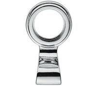 Large Cylinder Latch Pull - Night Latch Door Handle - 76 x 45mm- Polished Chrome | External Door Cylinder Night Latch Pull Handle - Flat Keyhole Rim Lock Outdoor Handle