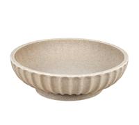 Large Decorative Bowl - Fruit Bowl for Kitchen Counter - Modern Decorative Bowl for Home Decor,Key Bowl for Entryway Table - Artificial Stone Beige