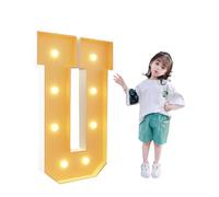 Large Decorative LED Light Up Letter,Glitter Letters Desktop Night Lamp, Battery Powered Marquee Alphabet Sign ，for Valentine's Day Birthday Christmas New Year(Letter U,2.3ft)