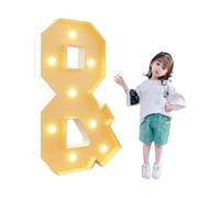 Large Decorative LED Light Up Letter,Glitter Letters Desktop Night Lamp, Battery Powered Marquee Alphabet Sign ，for Valentine's Day Birthday Christmas New Year(Letter and,2.3ft)