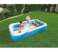 Bestway Blue Rectangular Familiy Pool De Luxe- 3.05m x 1.83m x 56cm - blue