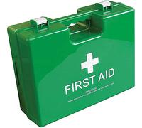 Large Deluxe Shatterproof ABS First Aid Case, Empty, C901GRN