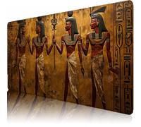 Large Desk Mat, 700 x 300 x 3 mm Extended Mouse Pad, Egypt Decorative Desk Pad with Non-Slip Rubber Base & Stitched Edges & Soft Smooth Surface, Waterproof Table Protector for Home(Portrait) L-x6