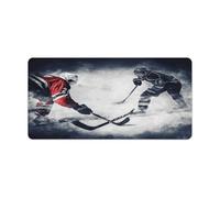 Large Desk Mat Ice Hockey Art Desk Pad Protector Non-Slip Office Mouse Mat Waterproof Desk Writing Pad Multifunctional Desk Pad for Office and Home