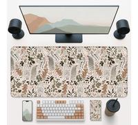 Large Desk Mat Pad for Desktop, Aesthetic Big Mouse Pad for Gaming Keyboard Computer, Pretty Extended Laptop Desk Protector Cover for Office School Home Supplies, Magical Forest, 31.5" x 11.8"