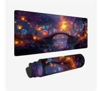 Large Desk Mat XXL 1000 x 500 x 3 mm Fantasy Mouse Mat Desk Pad Office Accessories, Jungle Waterproof Desk Pad with Non-Slip Rubber Base, Mousepad for Computer, Keyboard, PC, Office, Home, Model 372