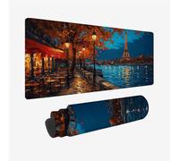 Large Desk Mat XXL 600 x 300 x 3 mm Architecture Mouse Mat Desk Pad Office Accessories, City Waterproof Desk Pad with Non-Slip Rubber Base, Mousepad for Computer, Keyboard, PC, Office, Home, Model 537