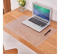 Large Desk Pad Frosted Desk Mat,Anti Glare Heat Resistant Desk Protector Mat,70 * 120cm,Transparent Writing Mat,Round Edge Waterproof Table Pad,Customizable