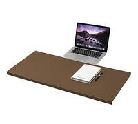 Large Desk Protector Pad, Office Mouse Pad Desk Mat, Home Writing Pad, Executive Office Desk Pad Protector, Waterproof Desktops Mat with Edge Lip Protection,90x50cm,Brown
