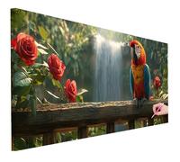 Large Diamond Art for Adults 150x60cm Diamond Painting Fall Kits, 5D Parrot Dimond Art Hobbies for Adults Women Beginners, DIY Full Drill Crystal Gem Paintings Kits for Christmas Decorations D-49