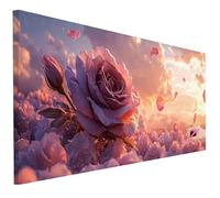 Large Diamond Art for Adults 200x80cm Diamond Painting Rose Kits, 5D Sunset Dimond Art Hobbies for Adults Women Beginners, DIY Full Drill Crystal Gem Paintings Kits for Christmas Decorations A-34