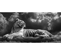Large Diamond Art for Adults 20x40 in Animal, Tiger Diamond Painting Kits for Kids Beginners, Full Drill Canvas Gem Arts and Crafts, Hobbies for Adults Women for Christmas Home Decor, Gifts Z-1198
