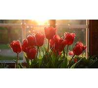 Large Diamond Art for Adults 24x48 inch Window, Tulip Diamond Painting Kits for Kids Beginners, Full Drill Canvas Gem Arts and Crafts, Hobbies for Adults Women for Christmas Home Decor, Gifts Z-1192