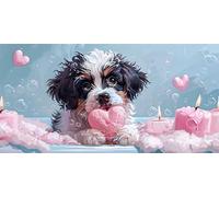 Large Diamond Art for Adults 28 * 56 Dog,Love Diamond Painting Kits for Kids Beginners,Full Drill Canvas Gem Arts and Crafts,Hobbies for Adults Women for Christmas Decorations,Home Decor,Gifts Z-1200