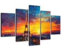 Large Diamond Art for Adults 5 Pack 100x200cm/39x79in 5D Diamond Painting Paris Full Drill Sequins Rhinestone Gem Crystal Arts Kits,Paint by Numbers for Adults for Home Wall Decor Landscape 0b-1410