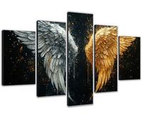 Large Diamond Art for Adults 5 Pack 150x300cm/59x118in 5D Diamond Painting Wing DIY Full Drill Sequins Rhinestone Gem Crystal Arts Kits, Paint by Numbers for Adults for Home Wall Decor Angels 3 0b-698