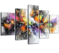 Large Diamond Art for Adults 5 Pack 88x175cm/34x69in 5D Diamond Painting Color DIY Full Drill Sequins Rhinestone Gem Crystal Arts Kits, Paint by Numbers for Adults for Home Decor Abstract 10 0b-1276