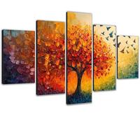 Large Diamond Art for Adults 5 Pack 88x175cm/34x69in 5D Diamond Painting Tree DIY Full Round Drill Sequins Rhinestone Gem Crystal Arts Kits,Paint by Numbers for Adults for Home Wall Decor Bird 0b-1392