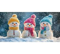 Large Diamond Art for Adults, 5D Diamond Painting Kit Snowman in Winter, DIY Full Drill Round Craft for Relaxation & Unique Home Decor, Perfect Sparkling Rhinestone Embroidery 60x80cm B870