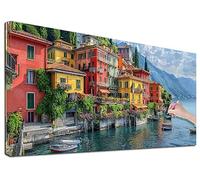 Large Diamond Art for Adults, 5D DIY Italy Diamond Art Painting 56x24 inch, Full Drill Landscape Crystal Art Rhinestone Gem Arts and Crafts for Adults, Paint with Diamonds for Home Decor, Gifts, U-69