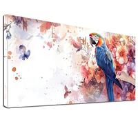 Large Diamond Art for Adults, 5D DIY Parrot Diamond Art Painting 36x16 inch, Full Drill Bird Crystal Art Rhinestone Gem Arts and Crafts for Adults, Paint with Diamonds for Home Decor and Gifts, E-89