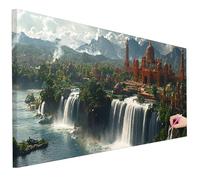 Large Diamond Art for Adults 80x30cm Diamond Painting Landscape Kits, 5D Fall Dimond Art Hobbies for Adults Women Beginners, DIY Full Drill Crystal Gem Paintings Kits for Christmas Decorations A-10