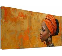 Large Diamond Art for Adults African Woman, 5D Diamond Painting Kit Pretty, DIY Full Drill Rhinestone Embroidery Kit, Hobbies for Adults Women, Gem Art and Crafts, Home Wall Decor Gifts 40x80in 9-1078