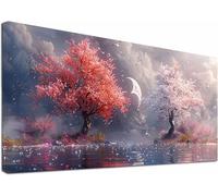 Large Diamond Art for Adults Tree, 5D Diamond Painting Kit Bird, DIY Full Drill Rhinestone Embroidery Kit, Hobbies for Adults Women, Gem Art and Crafts, for Home Wall Decor Gifts 12x24in 2-9183